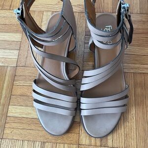 Franco Sarto Nude Strappy Sandals